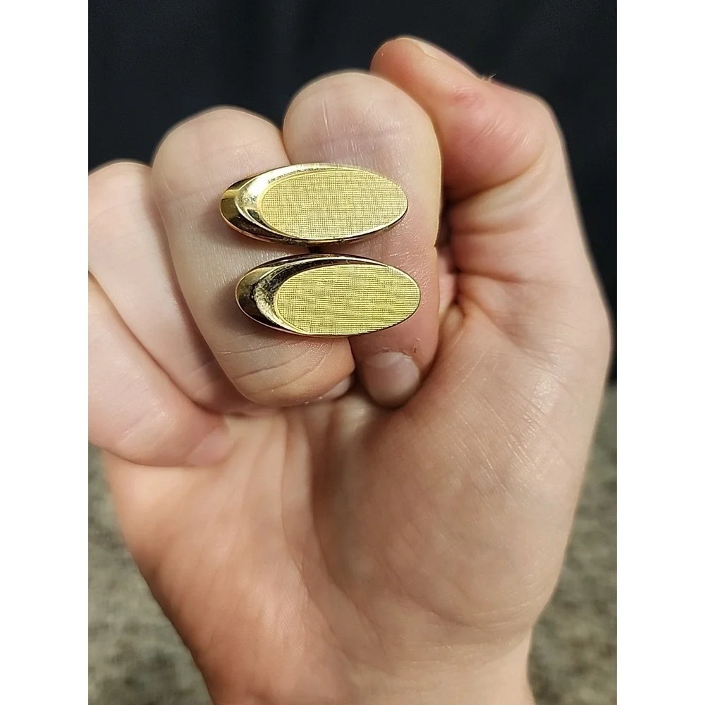 vintage swank cufflinks gold‎ tone